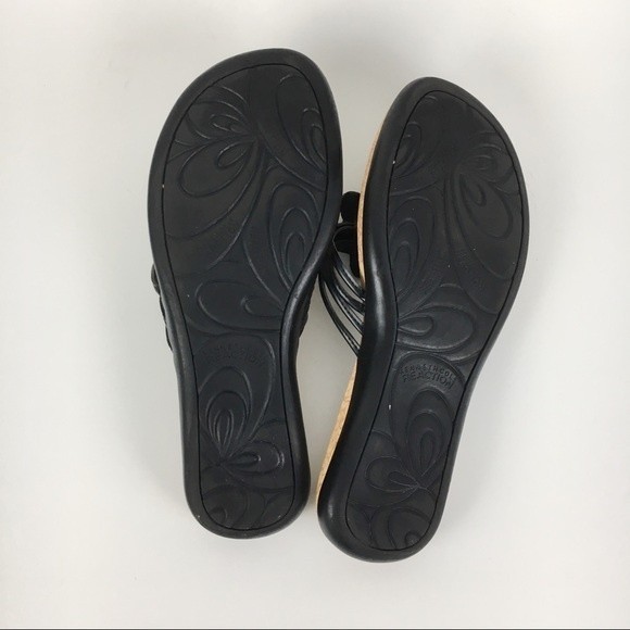 Kenneth Cole Women Glam In Bloom Black Beaded Flower Summer Sandals Flip Flops 8 - Picture 9 of 9